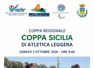 Atletica Leggera: Circolare Coppa Sicilia s.s.2026 – Mazara del Vallo (TP) 03.10.26
